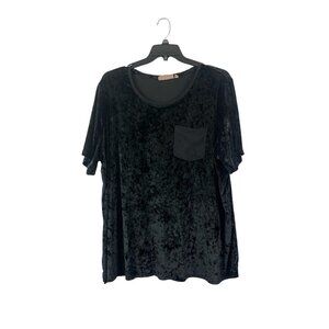 Evri Women's Satin Black Top